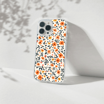 Boho Floral Silicone Case