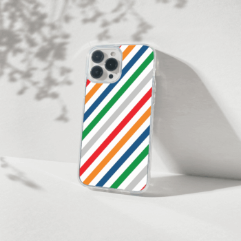 Rainbow Stripe Silicone Mobile Case