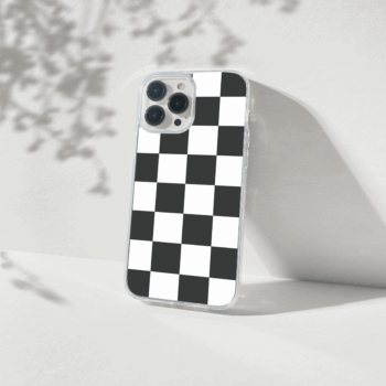 checkmate printed silicone mobile cover