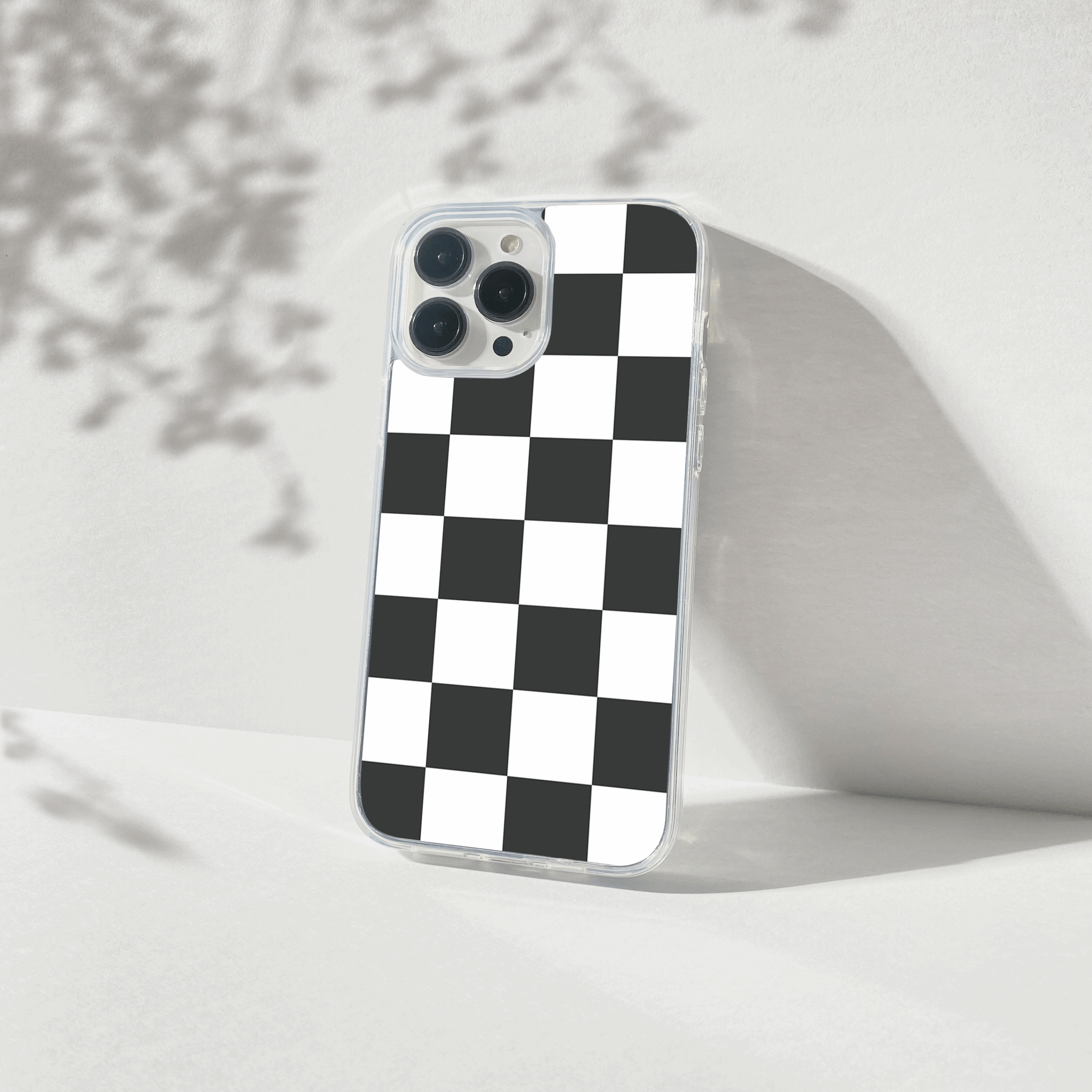 checkmate printed silicone mobile cover