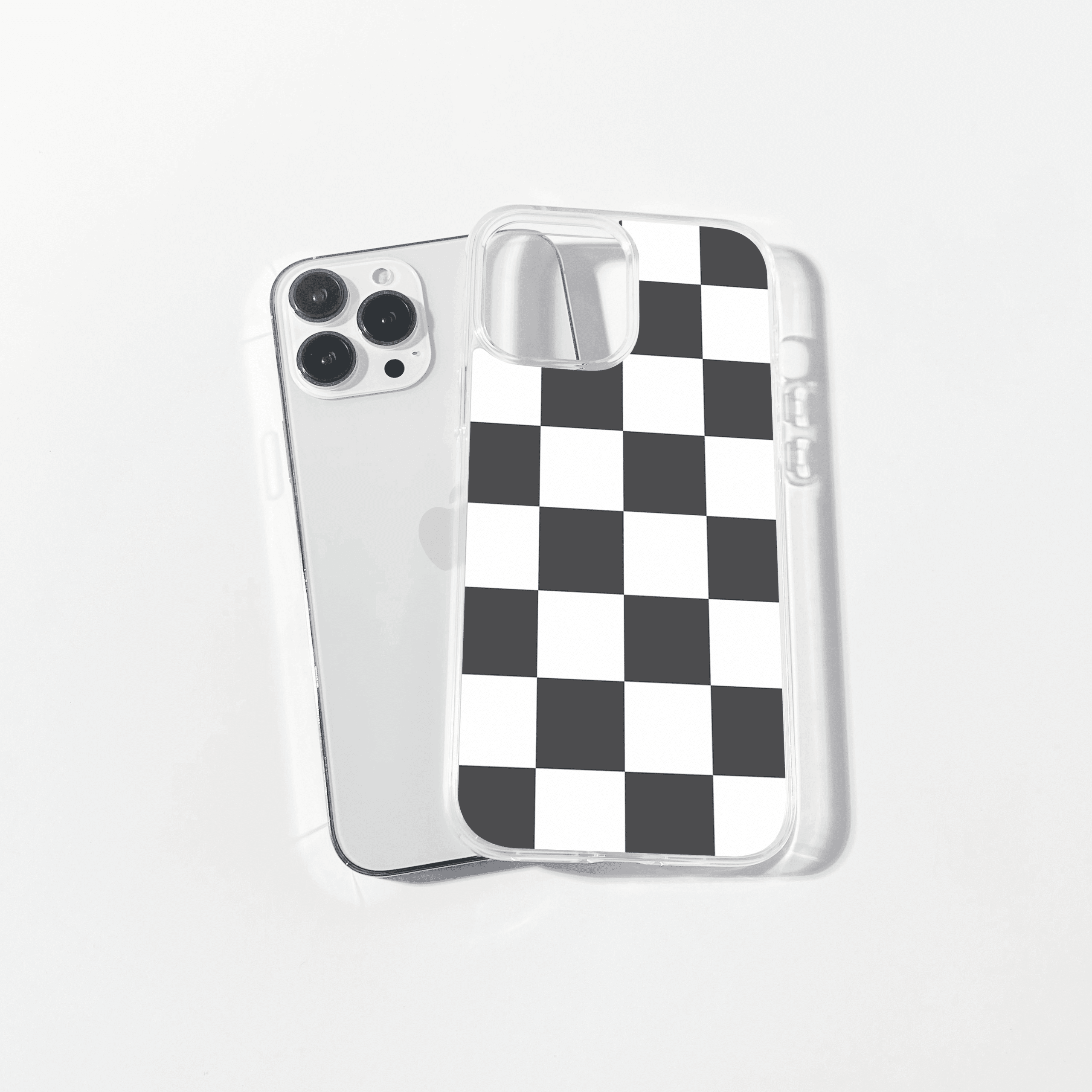 checkmate printed silicone mobile cover