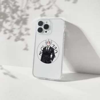 demon suit printed silicone mobile cover