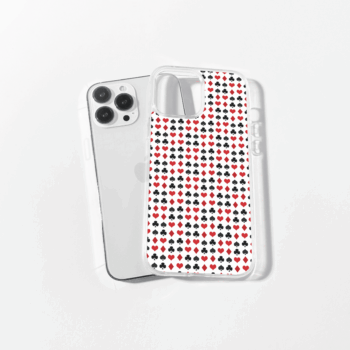 Diamond Cards Silicone Mobile Cover