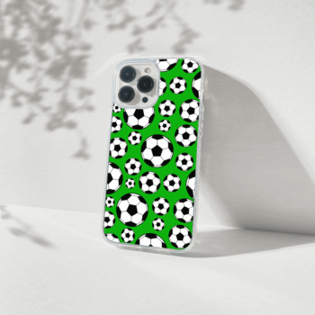 football printed silicone mobile cover