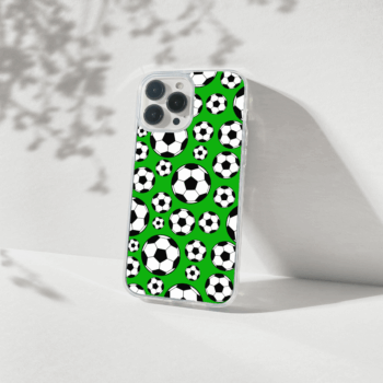 football printed silicone mobile cover