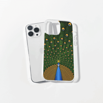 Peacock Printed Silicone Mobile Cover