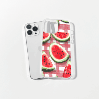 Picnic Watermelon Printed Silicone Mobile Cover