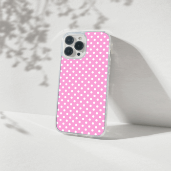 Pink Dotted Silicone Case