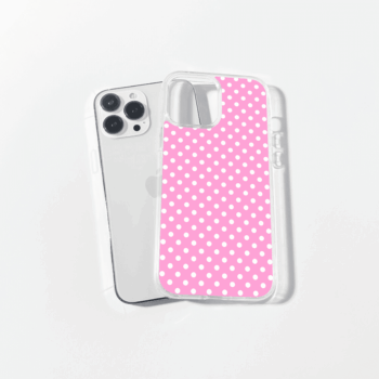 Pink Dotted Silicone Case