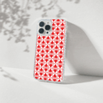 Red Heart Printed Silicone Mobile Cover